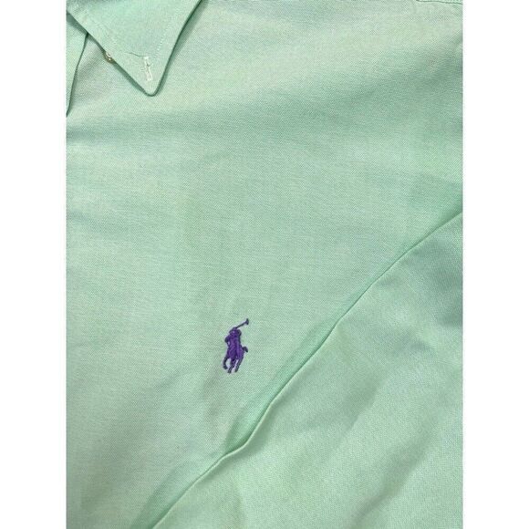 Ralph Lauren Men’s Light Green Button Down Shirt  17 36/37 Classic Fit L/XL - Picture 3 of 11